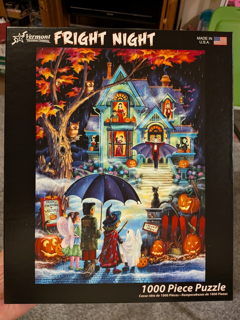 Complete Vermont Christmas Company Fright Night Halloween Jigsaw Puzzle 1000